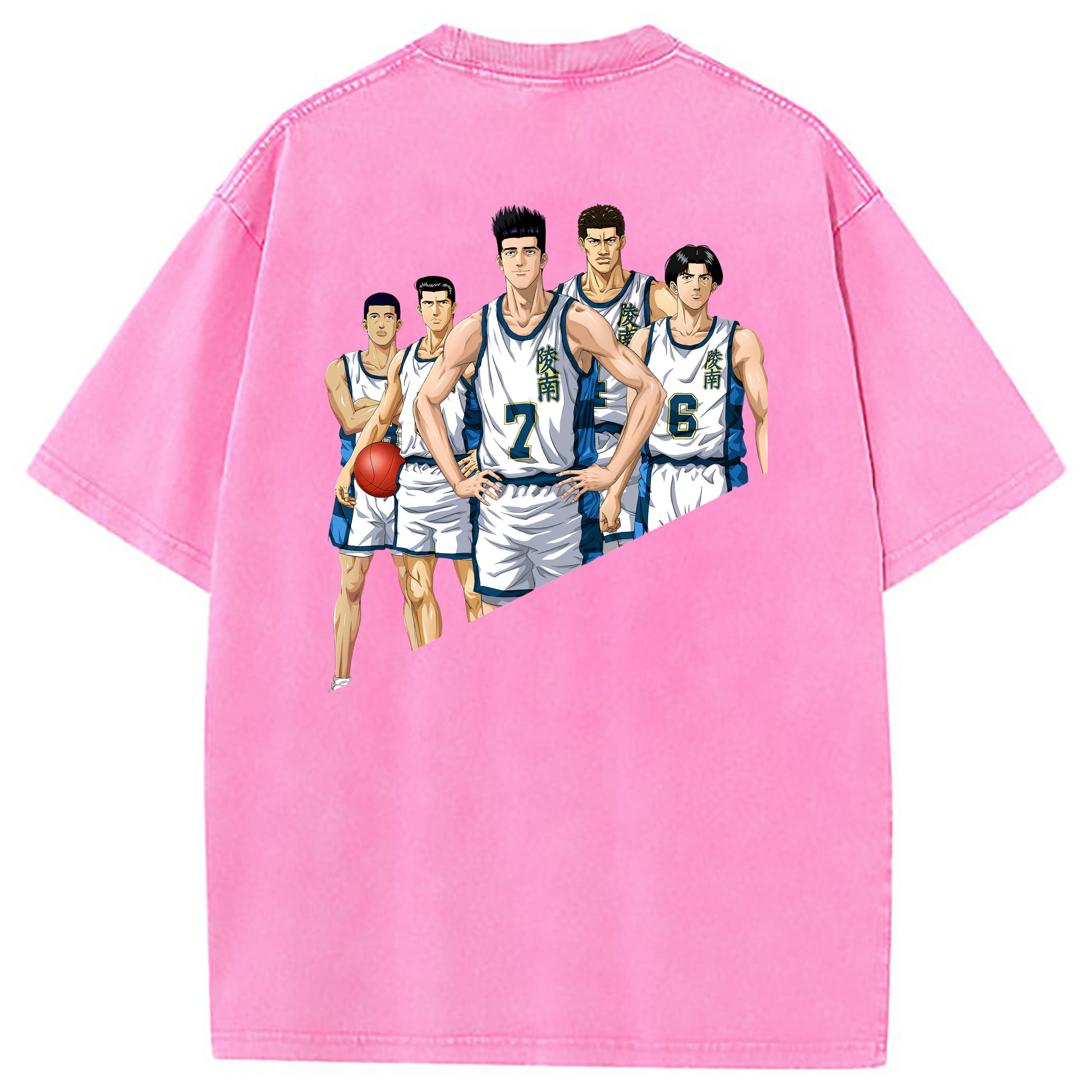 （画像用） SLAM DUNK／スラムダンク 綿100% ヴィンテージ風 半袖Tシャツ（背面プリント）